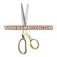 Gold plated best scissors for cutting fabric